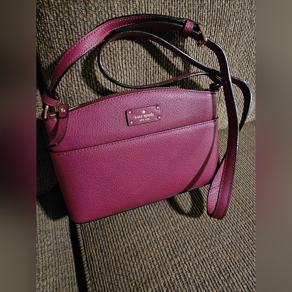 Kate Spade Grove Street Millie Leather Crossbody Cherrywood WKRU4194 NWOT - Picture 8 of 12